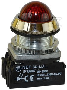 LAMP.NEF30LE/24V CZERWONA PROMET