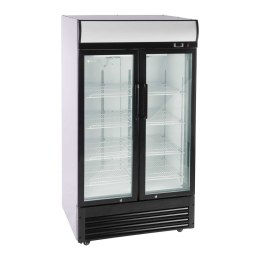 Lodówka chłodziarka szafa chłodnicza na napoje podwójna przeszklona 2-8deg;C 630L Royal Catering