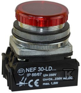 NEF30LD/24V-230V-CZERWONA LAMPKA PROMET