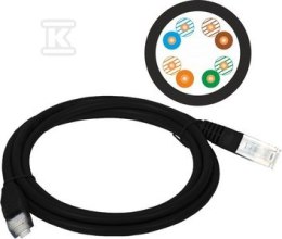 PATCH-CORD U/UTP KAT.5E PVC 2.0M CZARNY ALANTEC