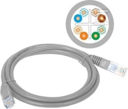 PATCH-CORD U/UTP KAT.6 PVC 1.0M SZARY ALANTEC