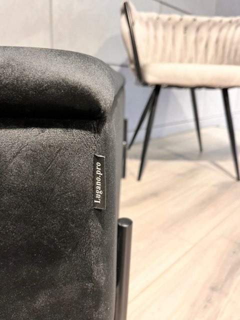 PUFA kufer Lugano LUZZI DIAMOND GREY VELVET 95 Lugano PUFA kufer Lugano LUZZI DIAMOND GREY VELVET 95 Lugano