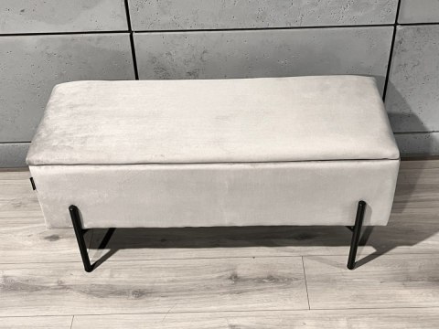 PUFA kufer Lugano LUZZI GREY VELVET 95 Lugano PUFA kufer Lugano LUZZI GREY VELVET 95 Lugano