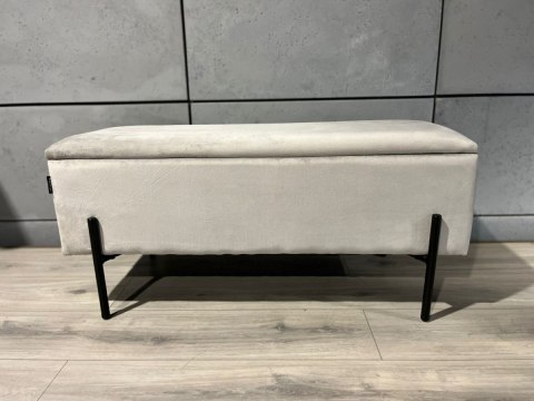 PUFA kufer Lugano LUZZI GREY VELVET 95 Lugano PUFA kufer Lugano LUZZI GREY VELVET 95 Lugano