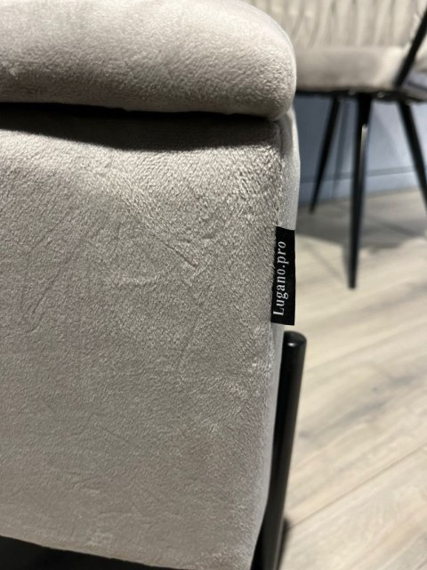 PUFA kufer Lugano LUZZI GREY VELVET 95 Lugano PUFA kufer Lugano LUZZI GREY VELVET 95 Lugano