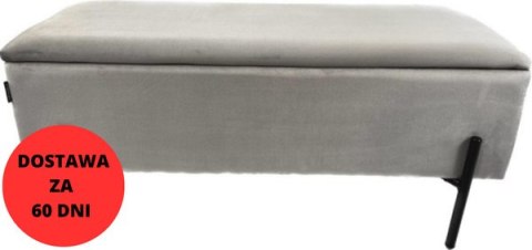 PUFA kufer Lugano LUZZI GREY VELVET 95 Lugano PUFA kufer Lugano LUZZI GREY VELVET 95 Lugano