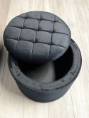 PUFA siedzisko otwierana Lugano OREO BLACK VELVET Lugano