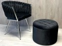 PUFA siedzisko otwierana Lugano OREO BLACK VELVET Lugano
