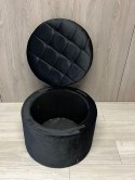 PUFA siedzisko otwierana Lugano OREO BLACK VELVET Lugano