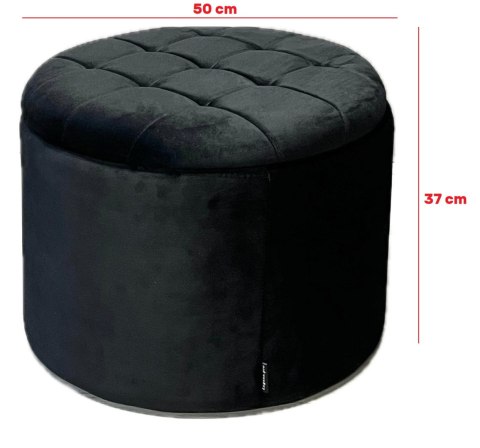 PUFA siedzisko otwierana Lugano OREO BLACK VELVET Lugano PUFA siedzisko otwierana Lugano OREO BLACK VELVET Lugano