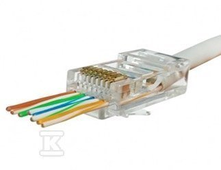 WTYK RJ45 6 UTP PRZELOTOWY OP. 100SZT. SECURITYNET WTYK RJ45 6 UTP PRZELOTOWY OP. 100SZT. SECURITYNET