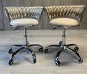 Krzesło obrotowe warkocz TRECCIA OFFICE MOKKA VELVET Lugano
