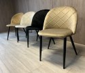 Krzesło tapicerowane GLORIA DIAMOND MOKKA VELVET Lugano