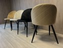Krzesło tapicerowane GLORIA DIAMOND MOKKA VELVET Lugano