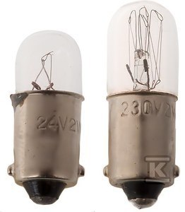 ŻARÓWKA SYGNALIZACYJNA BA9S 230V SPAMEL
