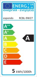 Żarówka LED RGB zmieniająca kolory 16 kolorów 5 trybów 5W + pilot Royal Catering