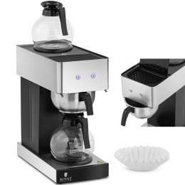 Ekspres do kawy przelewowy gastronomiczny 2 dzbanki 2 podgrzewacze 1.8 l 2020 W Royal Catering