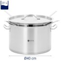 Garnek do gotowania makronu z 4 wkładami śr. 40 cm 31 l Royal Catering
