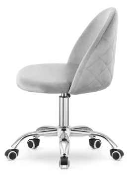 Krzesło obrotowe GLORIA OFFICE LIGHT GREY VELVET II GATUNEK Lugano