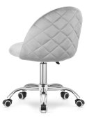 Krzesło obrotowe GLORIA OFFICE LIGHT GREY VELVET II GATUNEK Lugano