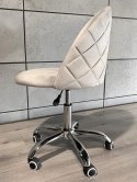 Krzesło obrotowe GLORIA OFFICE LIGHT GREY VELVET II GATUNEK Lugano