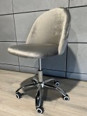 Krzesło obrotowe GLORIA OFFICE LIGHT GREY VELVET II GATUNEK Lugano