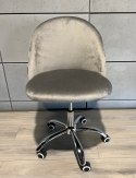 Krzesło obrotowe GLORIA OFFICE LIGHT GREY VELVET II GATUNEK Lugano