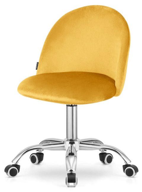 Krzesło obrotowe GLORIA OFFICE MUSTARD VELVET Lugano Krzesło obrotowe GLORIA OFFICE MUSTARD VELVET Lugano