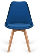 Krzesło skandynawskie MONZA GRANDE BLUE VELVET II GATUNEK Lugano