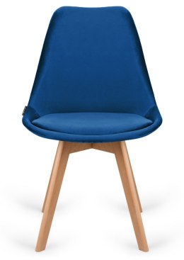 Krzesło skandynawskie MONZA GRANDE BLUE VELVET II GATUNEK Lugano