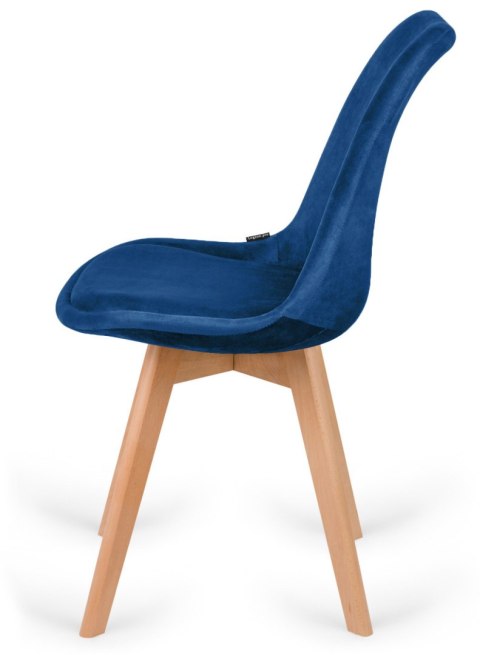 Krzesło skandynawskie MONZA GRANDE BLUE VELVET II GATUNEK Lugano Krzesło skandynawskie MONZA GRANDE BLUE VELVET II GATUNEK Lugano