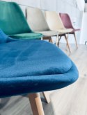 Krzesło skandynawskie MONZA GRANDE BLUE VELVET II GATUNEK Lugano