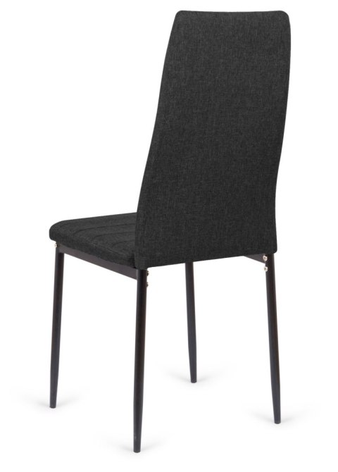 Krzesło tapicerowane VALVA LINE FABRIC BLACK OUTLET Lugano Krzesło tapicerowane VALVA LINE FABRIC BLACK OUTLET Lugano