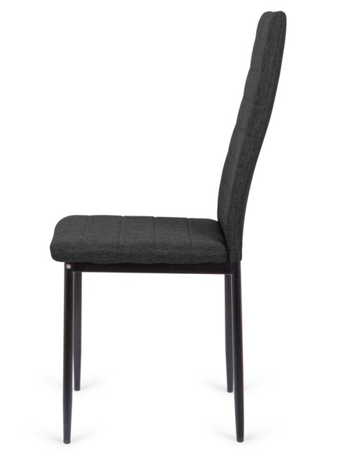 Krzesło tapicerowane VALVA LINE FABRIC BLACK OUTLET Lugano Krzesło tapicerowane VALVA LINE FABRIC BLACK OUTLET Lugano