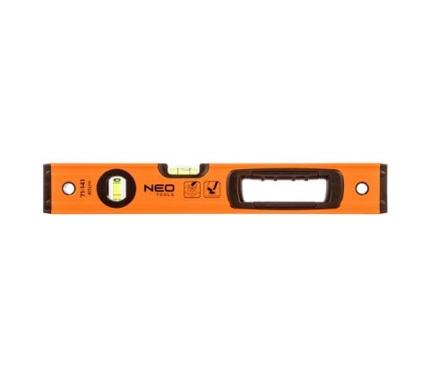 POZIOMNICA ALUMINIOWA S 400 3 LIBELLE 2 UCHWYTY 40CM NEO