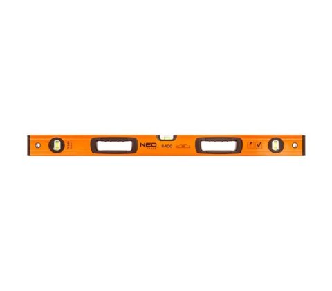 POZIOMNICA ALUMINIOWA S 400 3 LIBELLE 2 UCHWYTY 80CM NEO