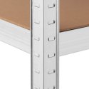 Regał magazynowy metalowy 5 półek 750 kg 120 x 60 x 197 cm szary MSW