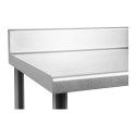 Stół blat roboczy gastronomiczny przyścienny z rantem i półką 180x60cm Royal Catering