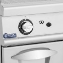 Grill gazowy podwójny ryflowany z szafką na propan / LPG / gaz ziemny 12 kW Royal Catering