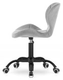 Krzesło obrotowe VASTO OFFICE VELVET GREY SMOKE Lugano