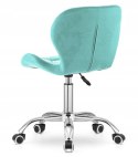 Krzesło obrotowe VASTO OFFICE VELVET MINT Lugano