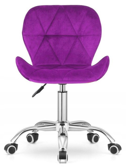 Krzesło obrotowe VASTO OFFICE VELVET PURPLE Lugano Krzesło obrotowe VASTO OFFICE VELVET PURPLE Lugano