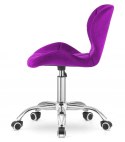 Krzesło obrotowe VASTO OFFICE VELVET PURPLE Lugano