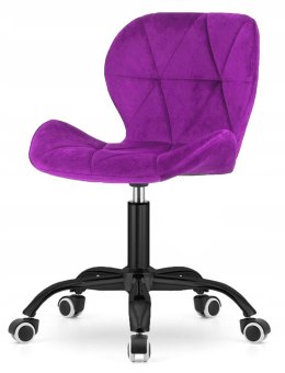 Krzesło obrotowe VASTO OFFICE VELVET PURPLE SMOKE Lugano