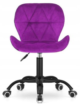Krzesło obrotowe VASTO OFFICE VELVET PURPLE SMOKE Lugano
