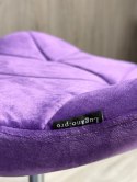 Krzesło obrotowe VASTO OFFICE VELVET PURPLE SMOKE Lugano