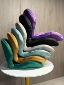 Krzesło obrotowe VASTO OFFICE VELVET PURPLE SMOKE Lugano