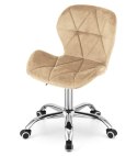 Krzesło obrotowe VASTO OFFICE VELVET HONEY Lugano