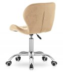 Krzesło obrotowe VASTO OFFICE VELVET HONEY Lugano