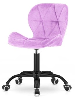 Krzesło obrotowe VASTO OFFICE VELVET VIOLET SMOKE Lugano